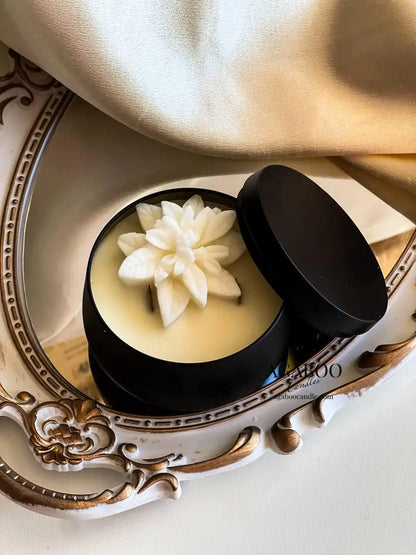 Floral Tin Candle 2x3.5 inches 4 fl.oz