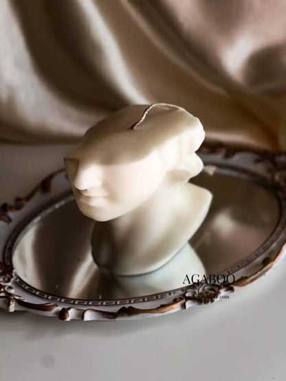 Huge Half Face David Candle 4.5x3 inches