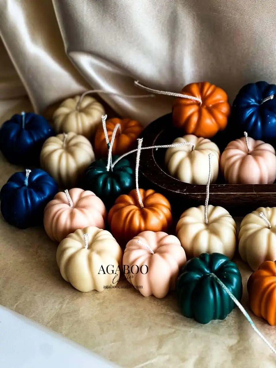 Mini Pumpkin Candle 2x2.5 inches