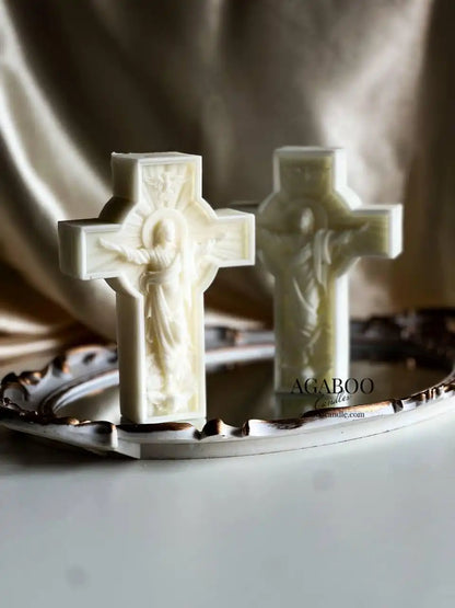 Jesus Statue Candle 5.5x4 inches