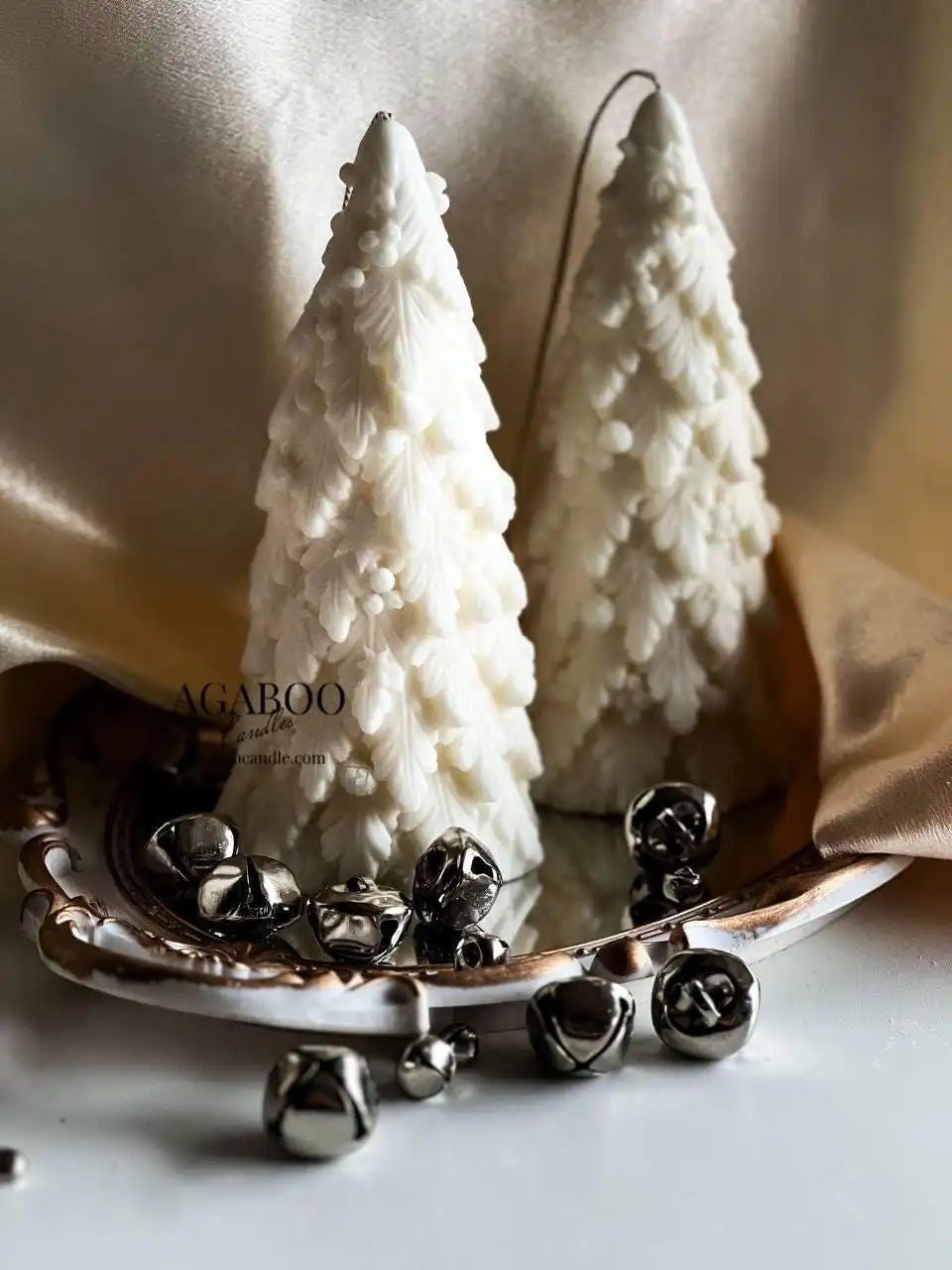 Large Christmas Tree Candle 7x3 inches