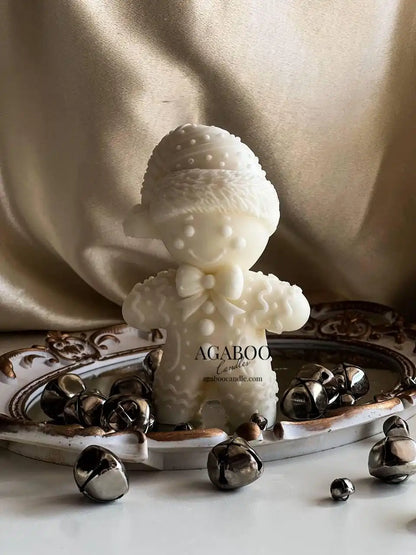 Gingerbread Man Candle 6x3.5 inches