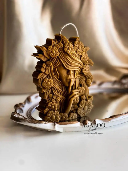 Flower Goddess Candle 6x4 inches