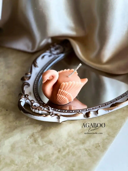 Swan Figurine Candle 2x3 inches