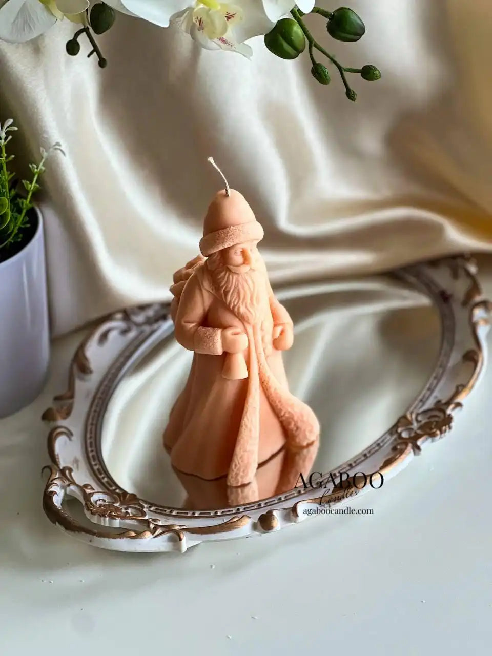 Santa Claus Candle 6.5x3.5 inches