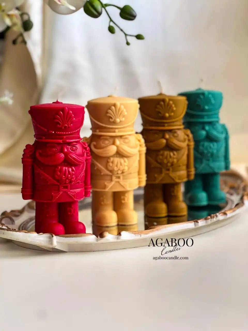 Nutcracker Candle 5.5x2 inches