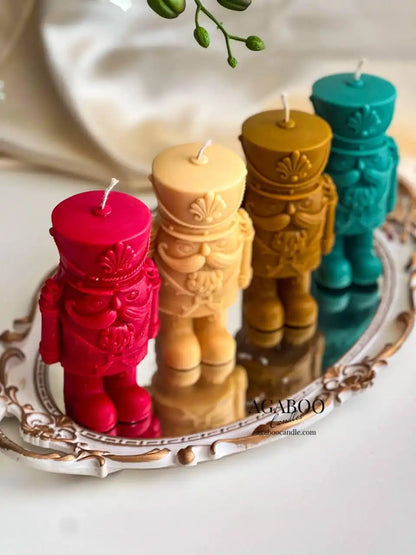 Nutcracker Candle 5.5x2 inches