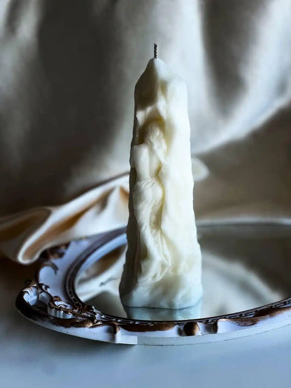 Stone Woman Candle 7x2.5 inches