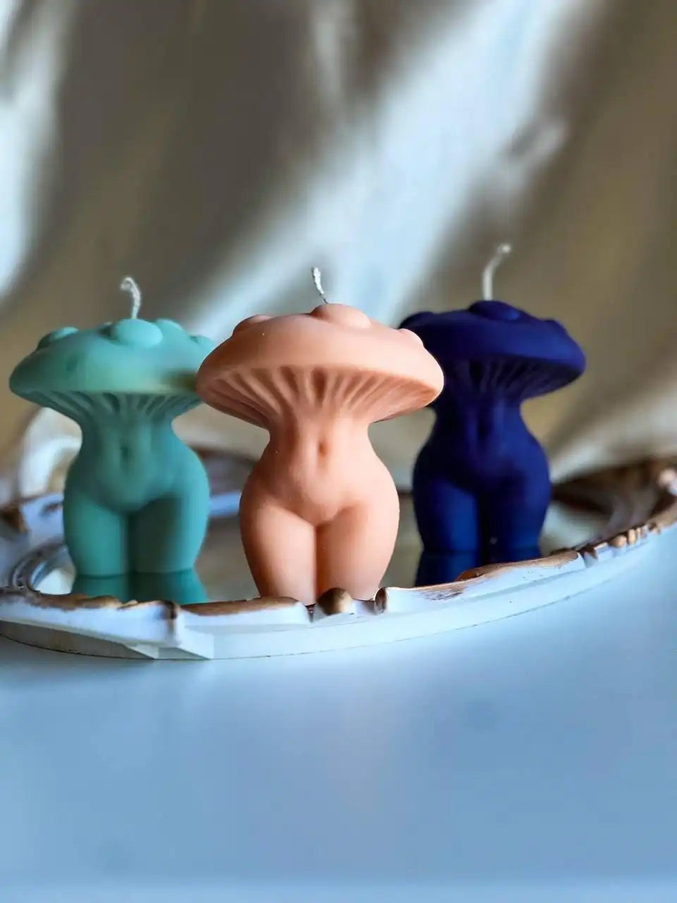Mushroom Body Candle 3.5x3 inches
