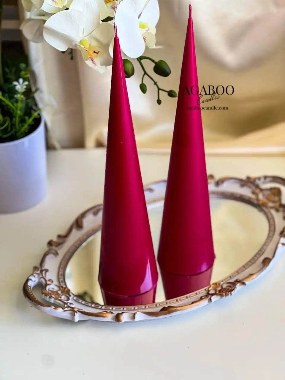 Super High Conus Pillar Candle 12x3 inches