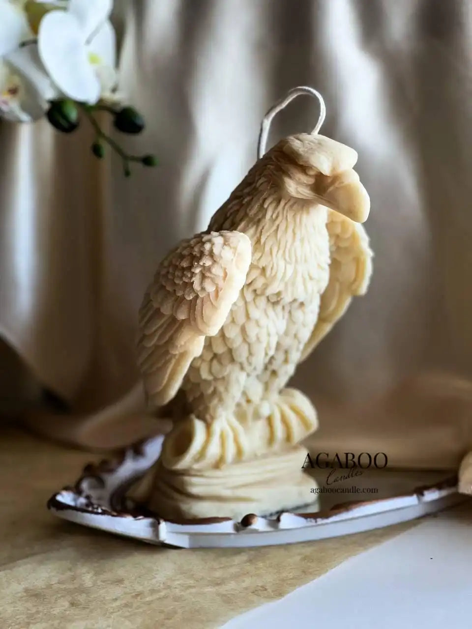 Huge Eagle Candle 8.5x8 inches