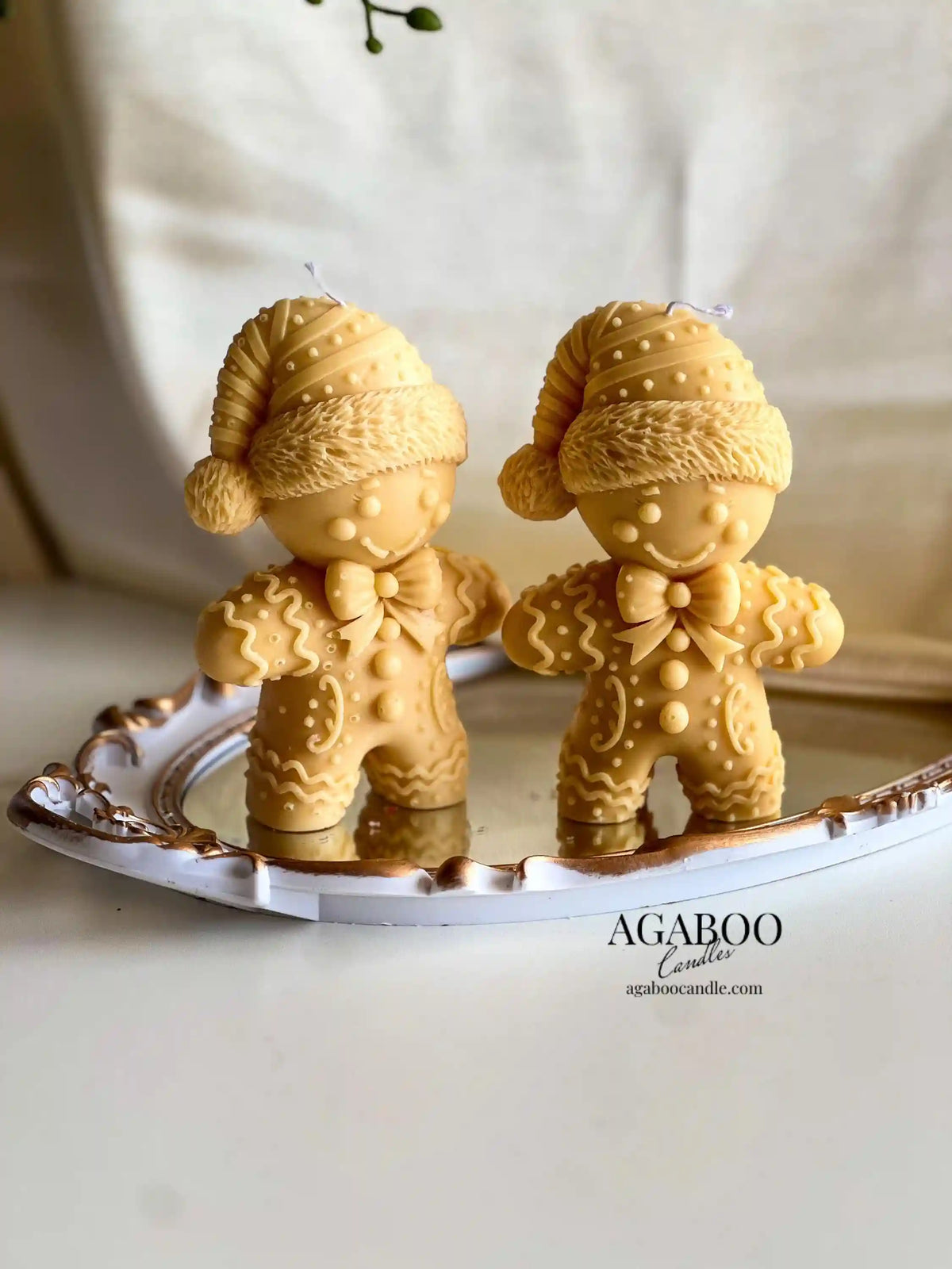 Gingerbread Man Candle 6x3.5 inches