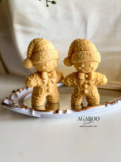 Gingerbread Man Candle 6x3.5 inches