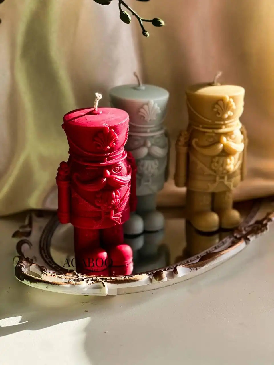 Nutcracker Candle 5.5x2 inches