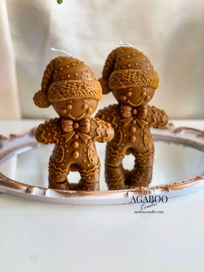 Gingerbread Man Candle 6x3.5 inches