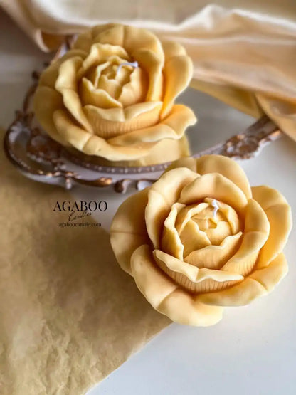 Huge Rose Blossom Candle 4x6 inches