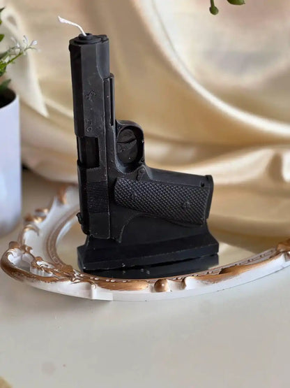Gun Candle 7x4.5 inches