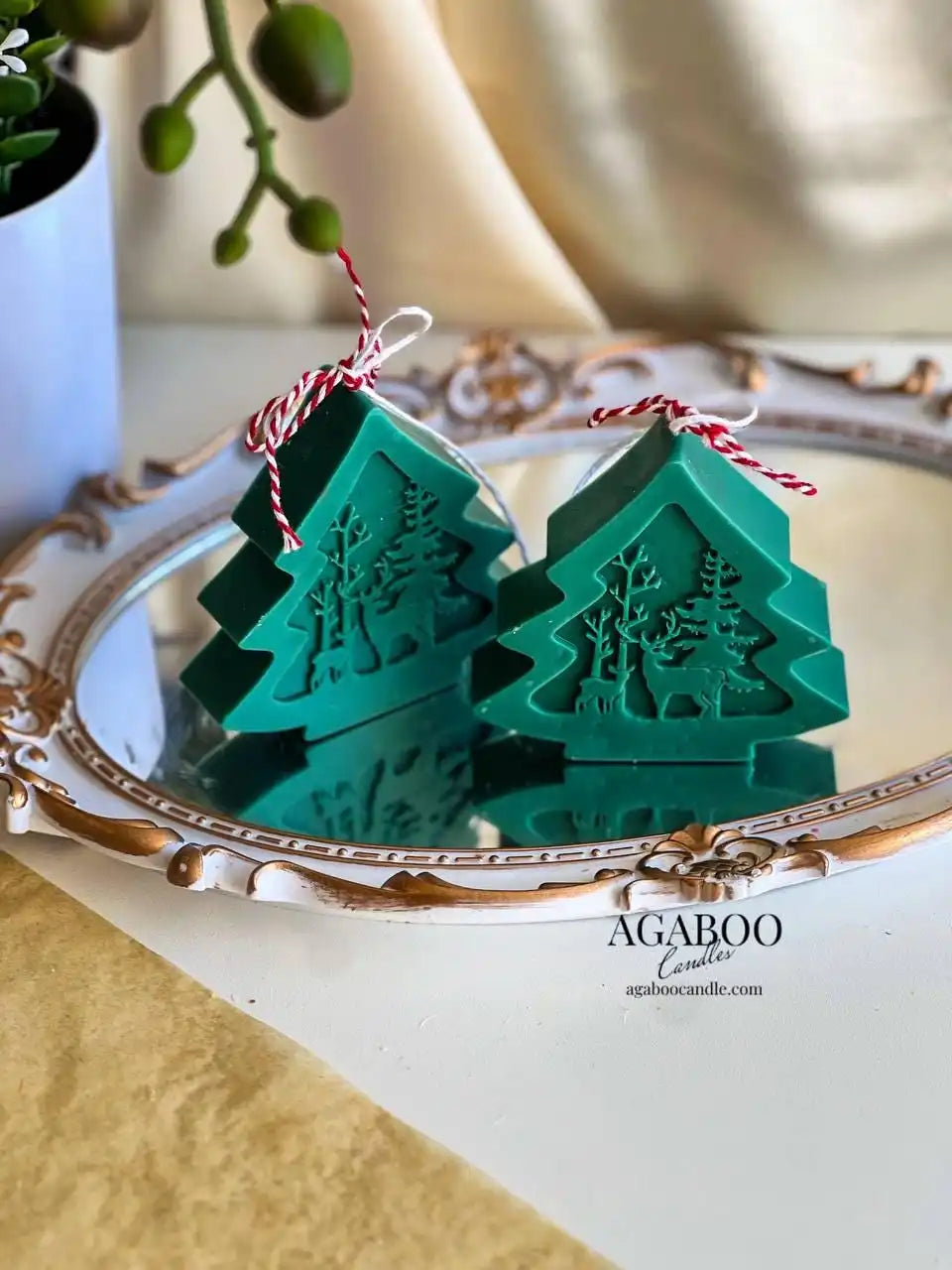 Festive Christmas Tree 4x4 inches