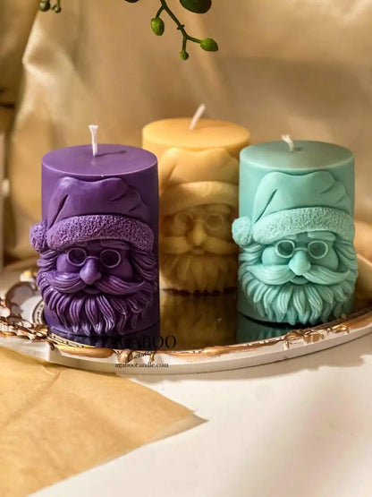 Pillar Santa Candle 4.5x3 inches