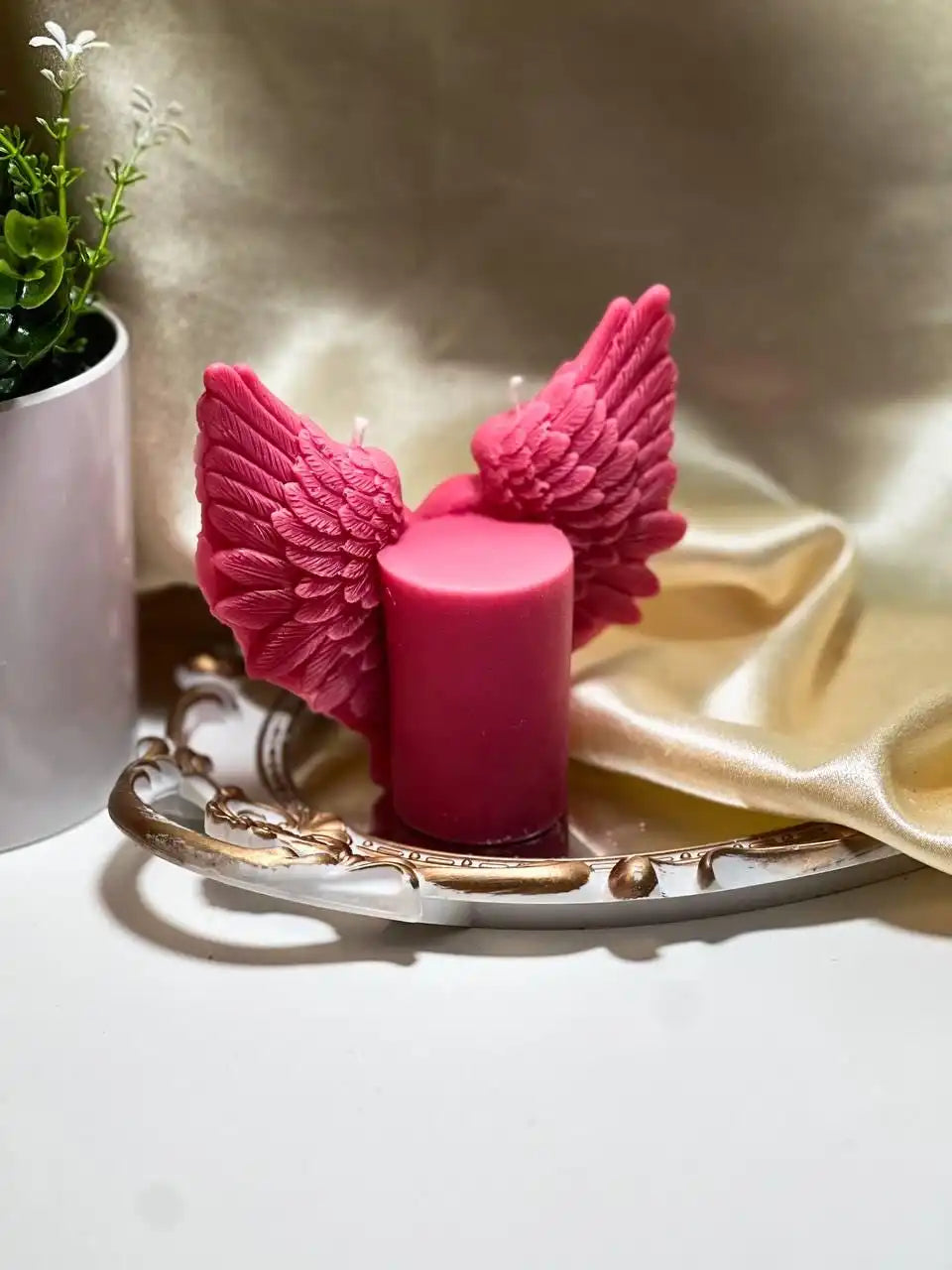 Heart Wing Candle 4.5x4.5 inches