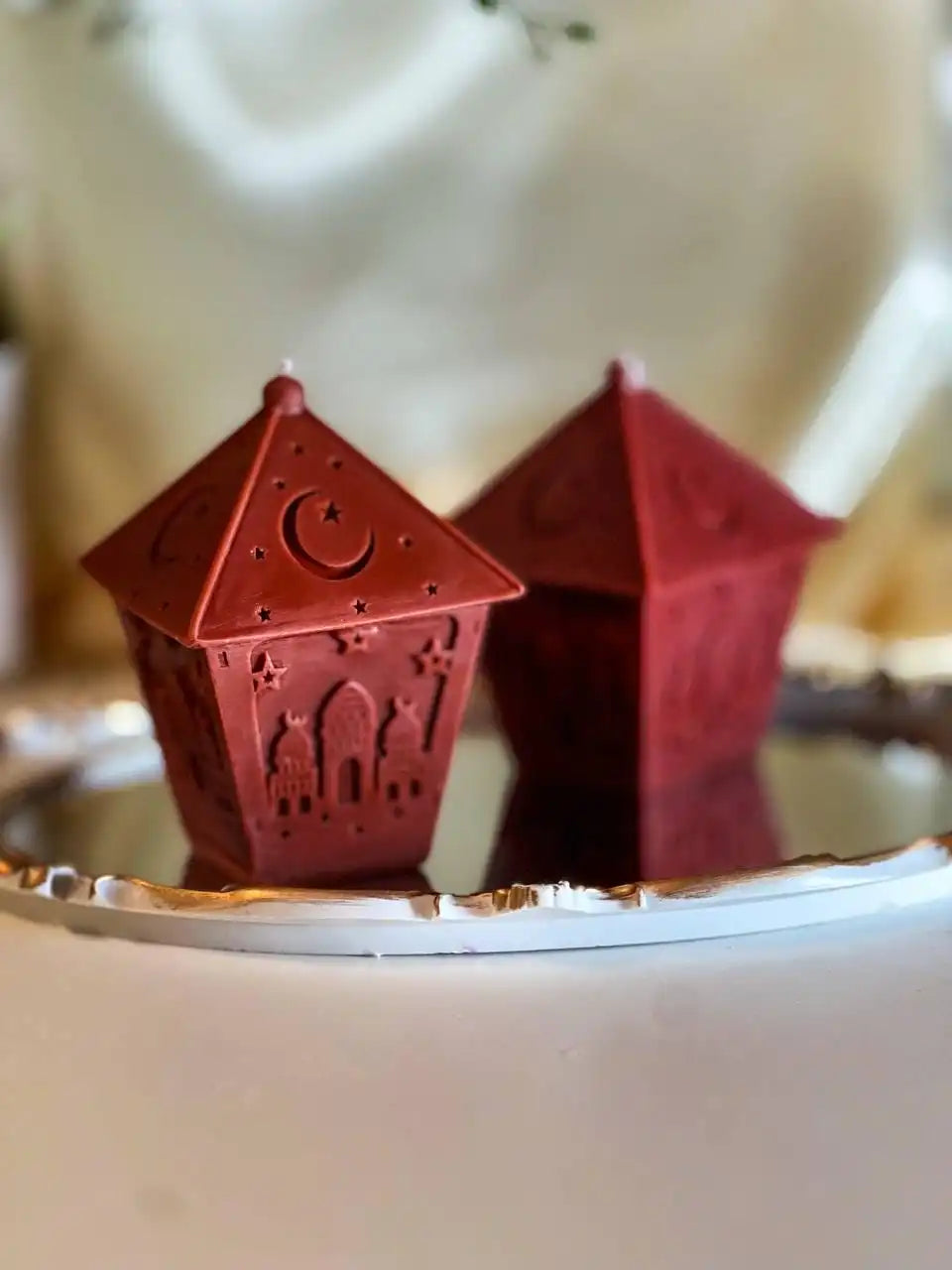 Ramadan Lantern Candle 5.5x3.5 inches