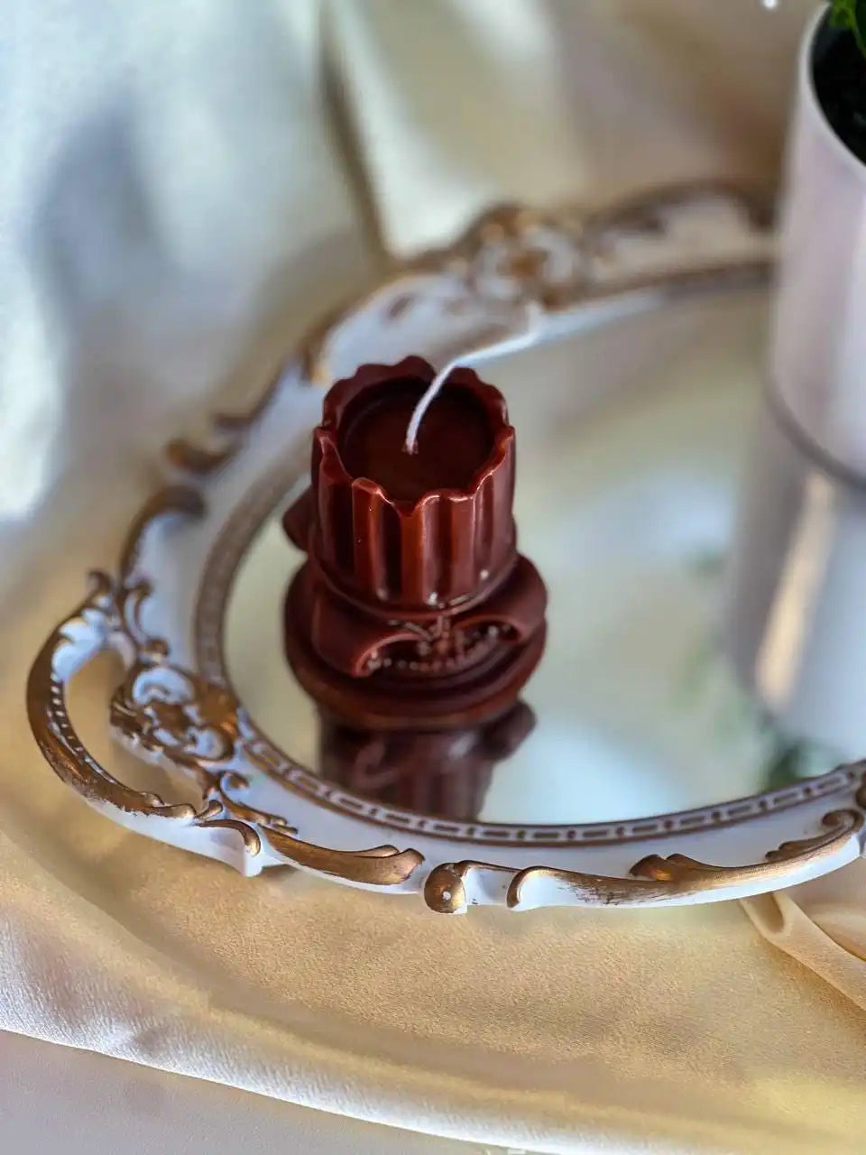 Greek Column Candle 3x2.5 inches