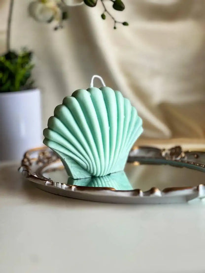 Large Shell Candle 5x5.5 inches
