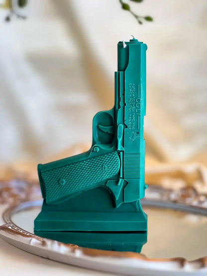 Gun Candle 7x4.5 inches