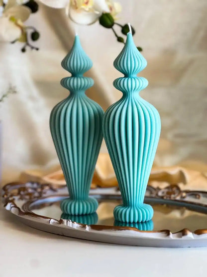 Stylish Irregular Pillar Candle 8.5x2 inches