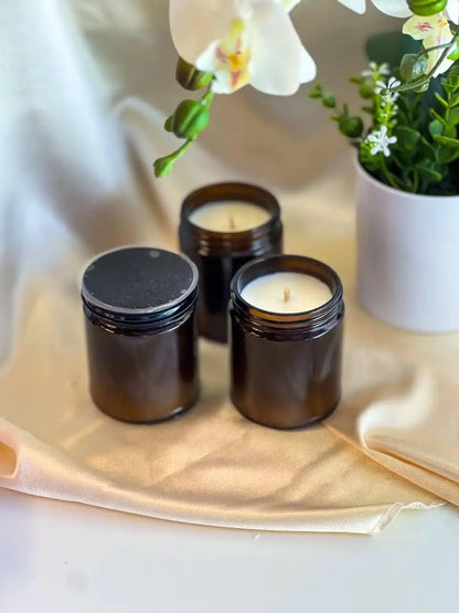 Amber Jar Candle 3.5x2.9 inches 8 fl.oz