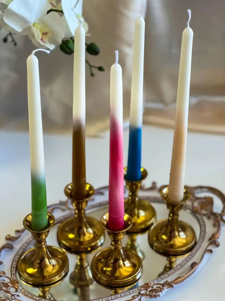 Ombre Taper Candle 10x7/8 inches
