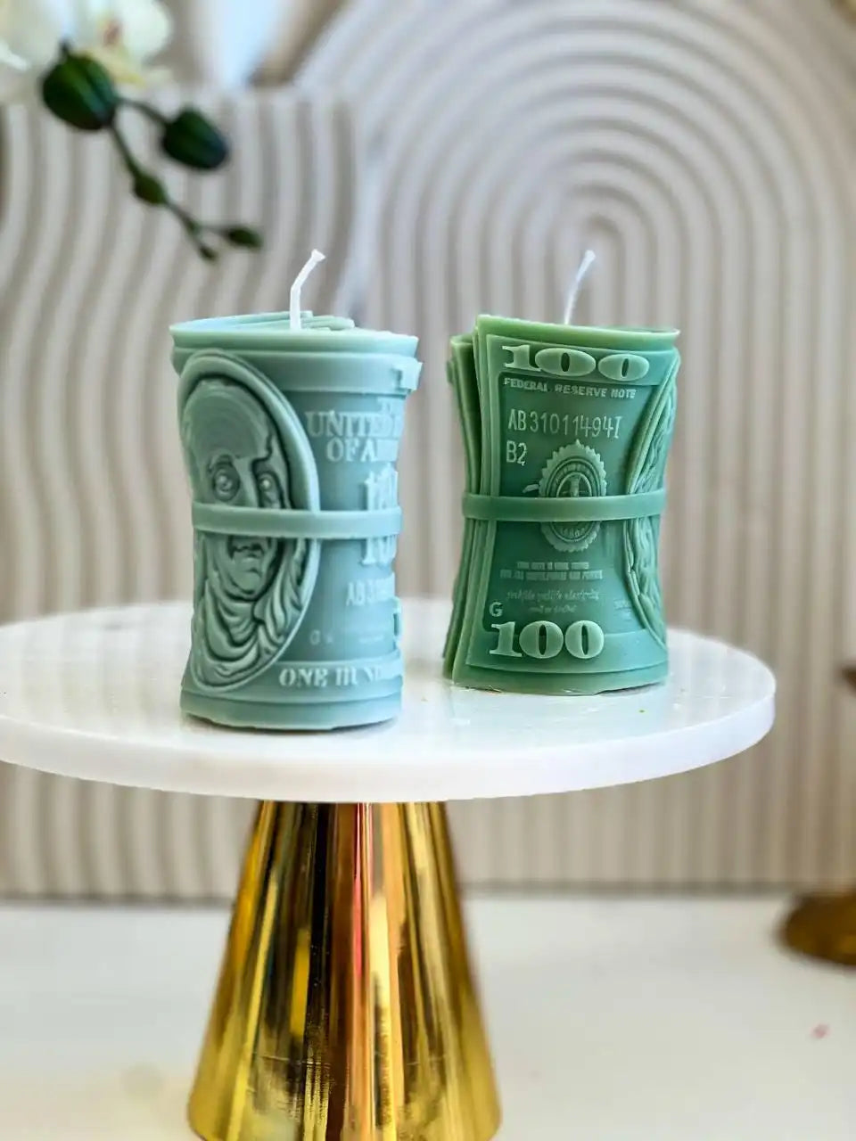 Money Lover's Banknote Candle 3.25x2 inches