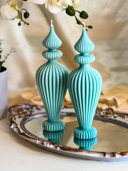 Stylish Irregular Pillar Candle 8.5x2 inches