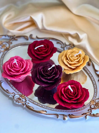 Delicate Rose Candle 2x3 inches
