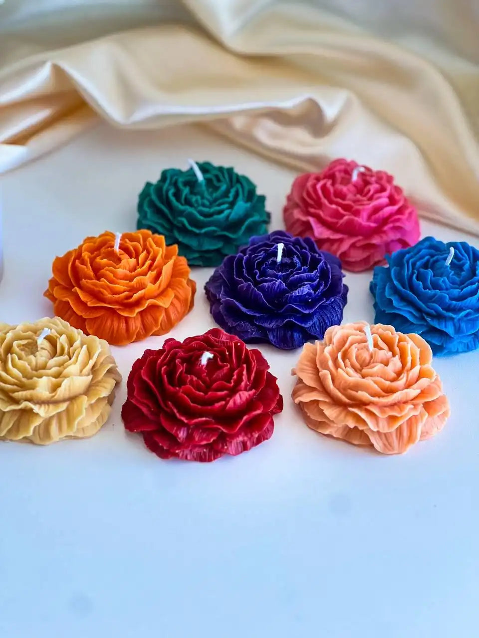 Peony Bloom Candle 1.5x3 inches