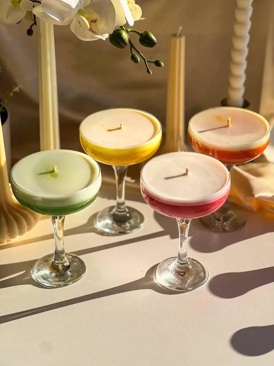 Unique Cocktail Candle 5.5x3.5 inches
