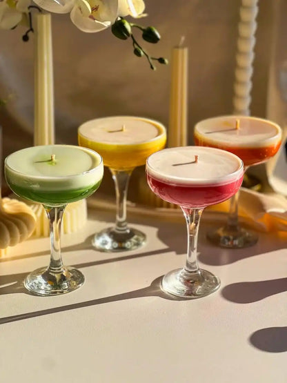 Unique Cocktail Candle 5.5x3.5 inches