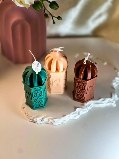 Castle Cylindrical Candle 4.5x inches