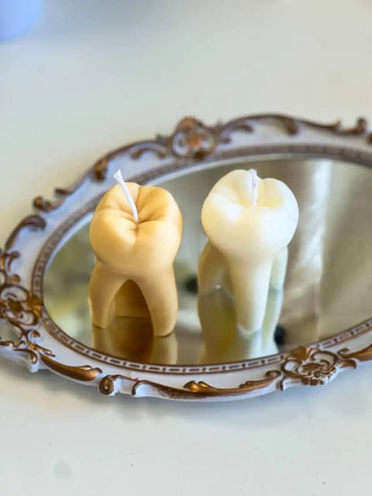 Tooth Shaped Candle 3.75x2 inches