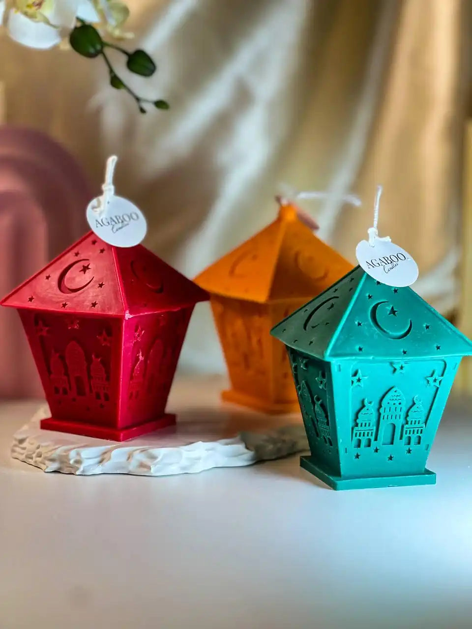Ramadan Lantern Candle 5.5x3.5 inches