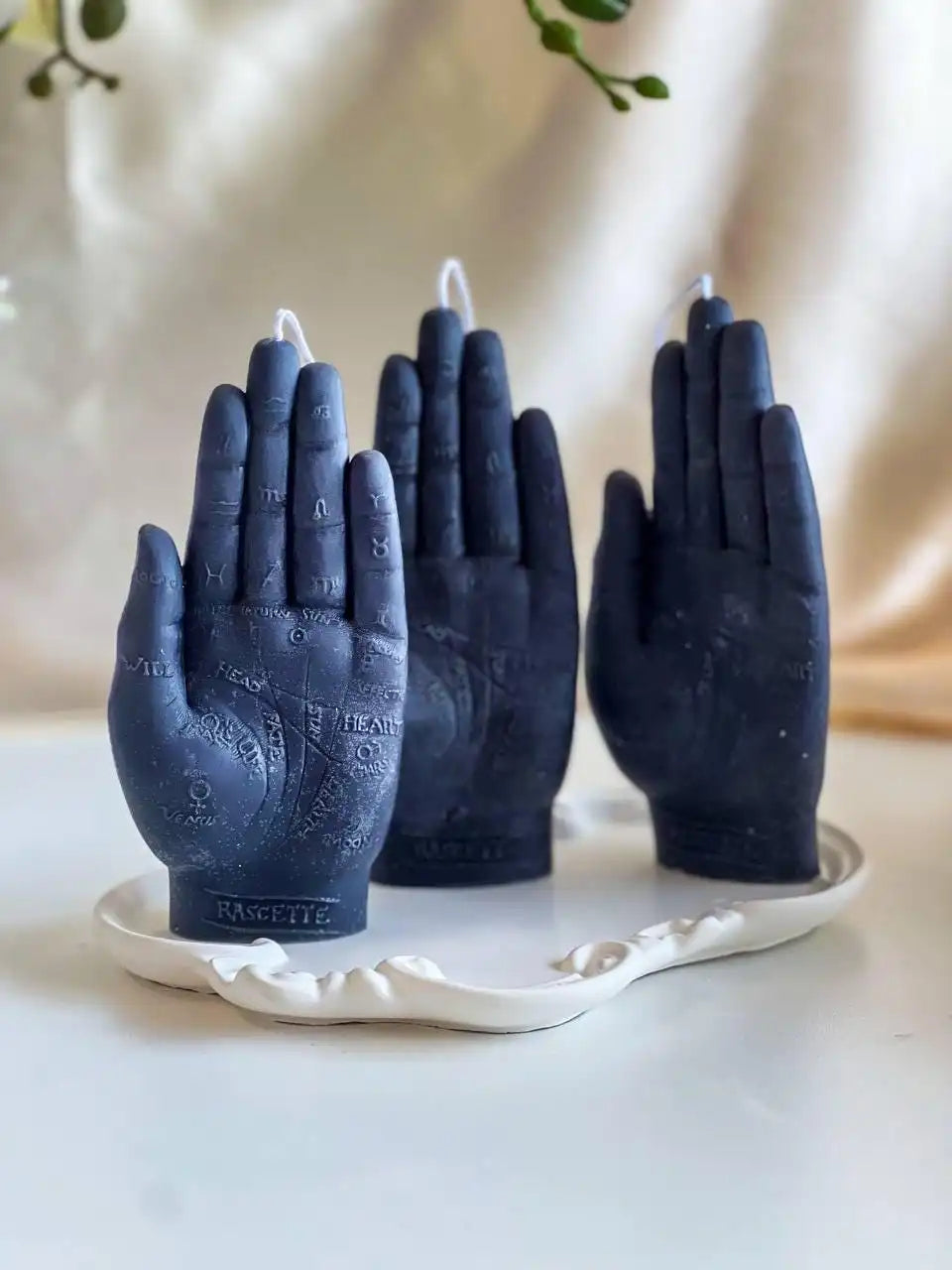 Palmistry Hand Candle 6x2 inches
