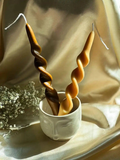 Twisted Spiral Candle 9.75x7/8 inches