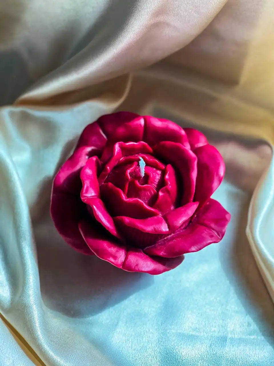 Huge Rose Blossom Candle 4x6 inches