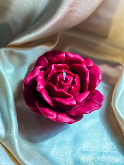 Huge Rose Blossom Candle 4x6 inches