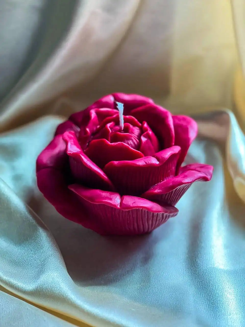 Huge Rose Blossom Candle 4x6 inches