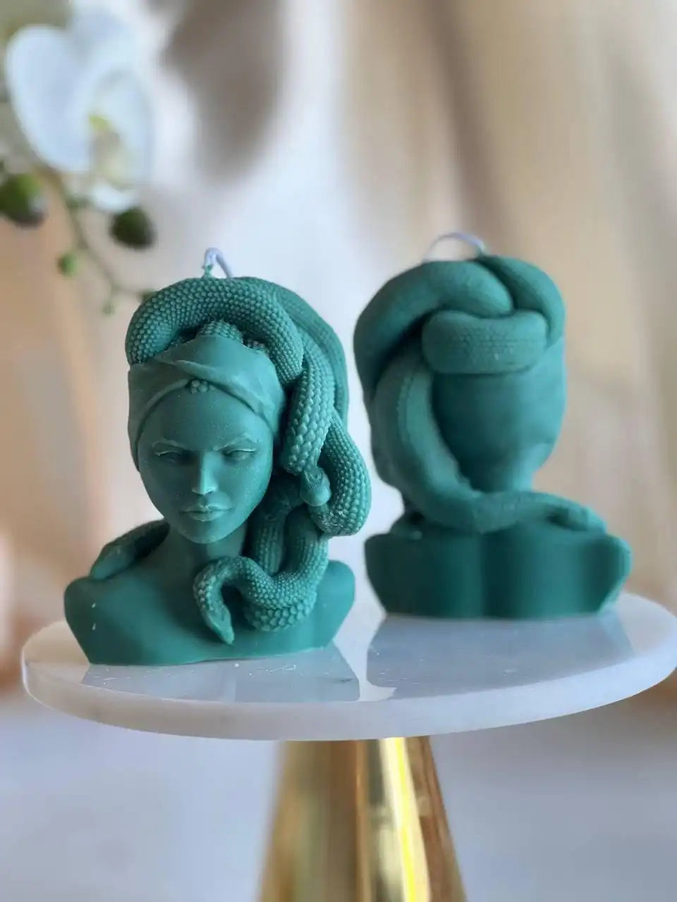 Small Medusa Candle 4.5x2.5 inches