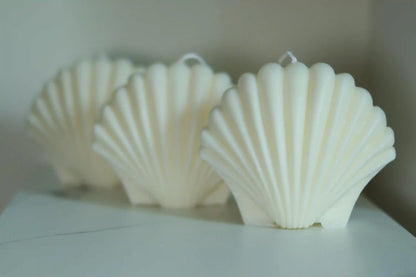 Large Shell Candle 5x5.5 inches