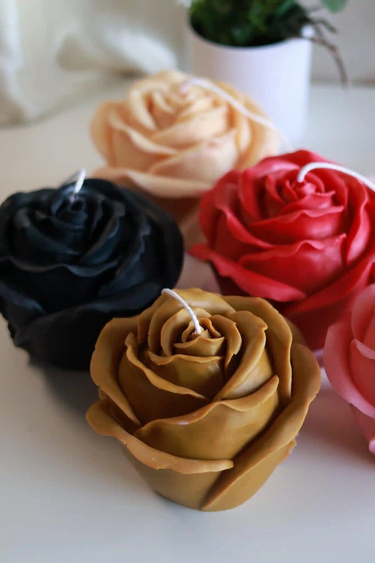 Huge Rose Candle 5.5x6 inches