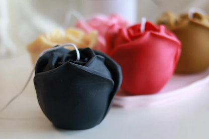 Medium Rose Shaped Candle 4x4 inches