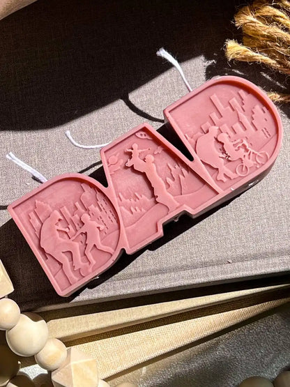 DAD Letter Candle 1.5x4.5 inches